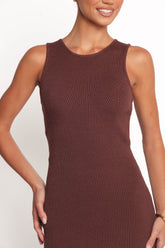 Hollis Midi Dress - Chocolate